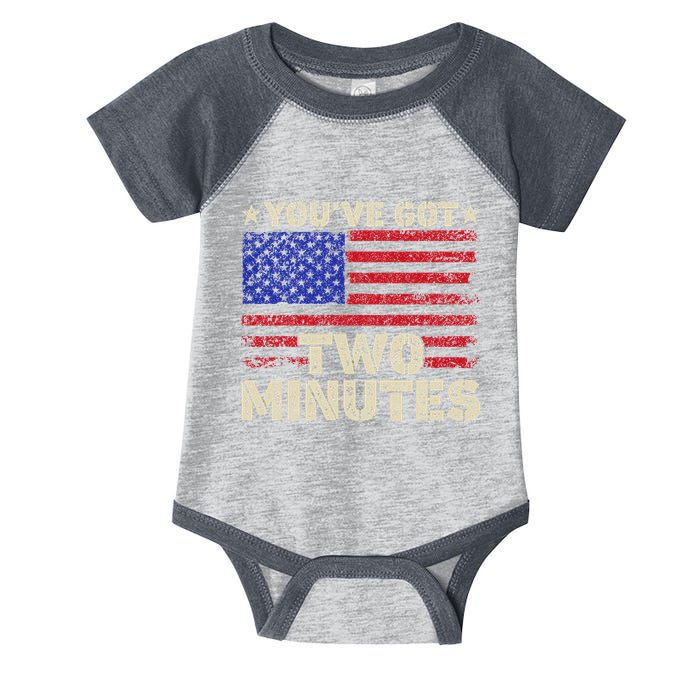 Kash Patel YouVe Got Two Minutes Interview Quote Humor Infant Baby Jersey Bodysuit