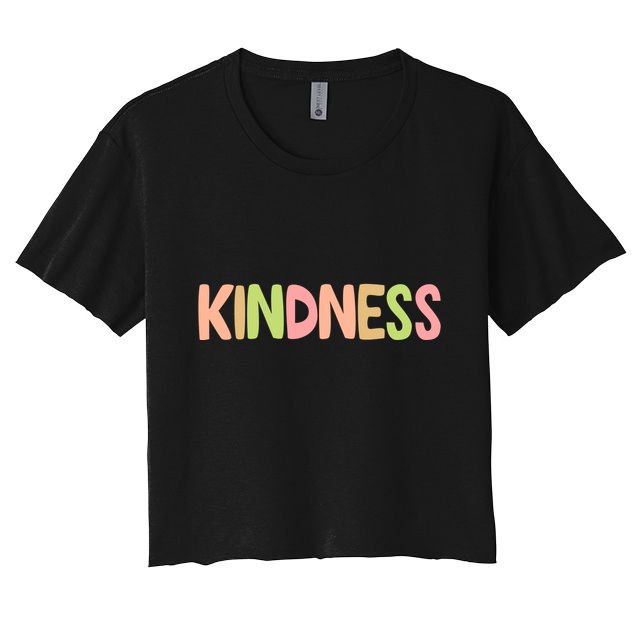 Kindness Quote Colorful Crop Top