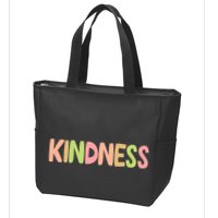 Kindness Quote Colorful Zip Tote Bag