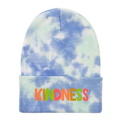 Kindness Quote Colorful Tie Dye 12in Knit Beanie