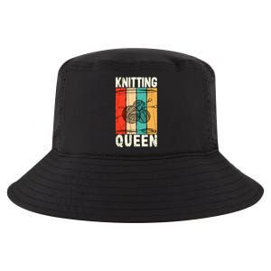 Knitting Queen Crocheting Lover Funny Yarn Wool Pun Cute Gift Cool Comfort Performance Bucket Hat