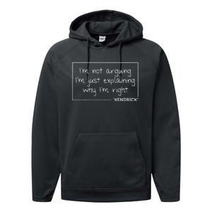 Kendrick Quote Funny Birthday Personalized Name Gift Idea Performance Fleece Hoodie