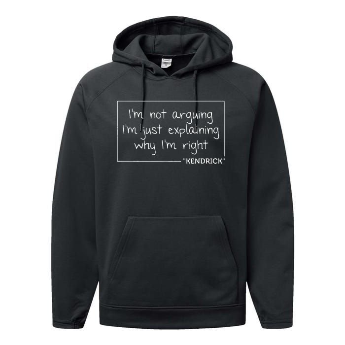 Kendrick Quote Funny Birthday Personalized Name Gift Idea Performance Fleece Hoodie