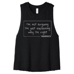 Kendrick Quote Funny Birthday Personalized Name Gift Idea Women's Racerback Cropped Tank