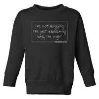 Kendrick Quote Funny Birthday Personalized Name Gift Idea Toddler Sweatshirt