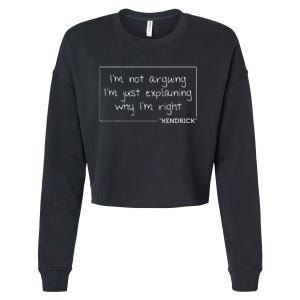 Kendrick Quote Funny Birthday Personalized Name Gift Idea Cropped Pullover Crew