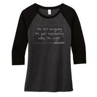 Kendrick Quote Funny Birthday Personalized Name Gift Idea Women's Tri-Blend 3/4-Sleeve Raglan Shirt