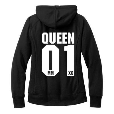 King & Queen 01 Family Matching Outfits Queen Mom Women's Fleece Hoodie