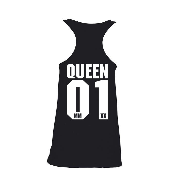 King & Queen 01 Family Matching Outfits Queen Mom Ladies Essential Flowy Tank