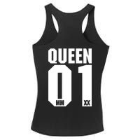 King & Queen 01 Family Matching Outfits Queen Mom Ladies PosiCharge Competitor Racerback Tank