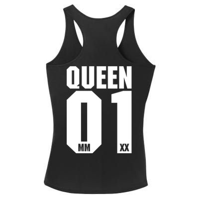 King & Queen 01 Family Matching Outfits Queen Mom Ladies PosiCharge Competitor Racerback Tank