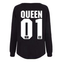 King & Queen 01 Family Matching Outfits Queen Mom Womens California Wash Sweatshirt