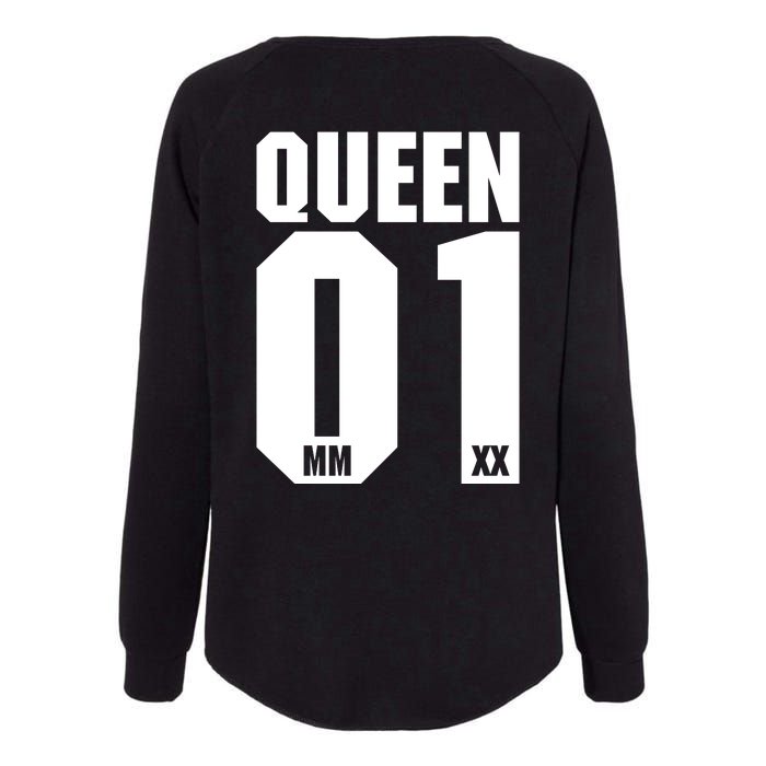 King & Queen 01 Family Matching Outfits Queen Mom Womens California Wash Sweatshirt