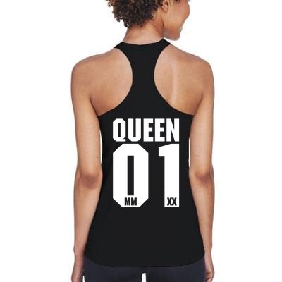 King & Queen 01 Family Matching Outfits Queen Mom Women's Racerback Tank