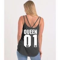 King & Queen 01 Family Matching Outfits Queen Mom Women's Strappy Tank