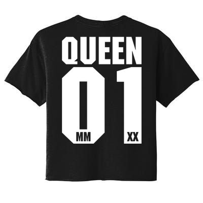 King & Queen 01 Family Matching Outfits Queen Mom Women's Crop Top Tee