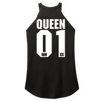 King & Queen 01 Family Matching Outfits Queen Mom Women's Perfect Tri Rocker Tank