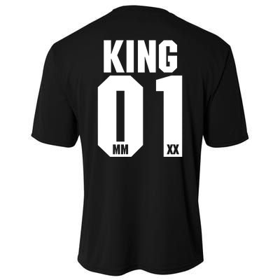 King & Queen 01 Family Matching Outfits King Dad Cooling Performance Crew T-Shirt