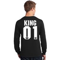 King & Queen 01 Family Matching Outfits King Dad Long Sleeve Shirt