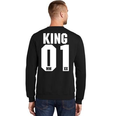 King & Queen 01 Family Matching Outfits King Dad Sweatshirt