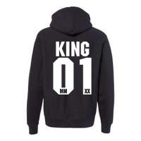 King & Queen 01 Family Matching Outfits King Dad Premium Hoodie