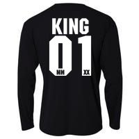 King & Queen 01 Family Matching Outfits King Dad Cooling Performance Long Sleeve Crew