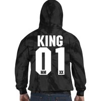 King & Queen 01 Family Matching Outfits King Dad Tie Dye Hoodie