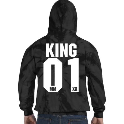 King & Queen 01 Family Matching Outfits King Dad Tie Dye Hoodie