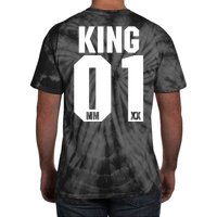 King & Queen 01 Family Matching Outfits King Dad Tie-Dye T-Shirt