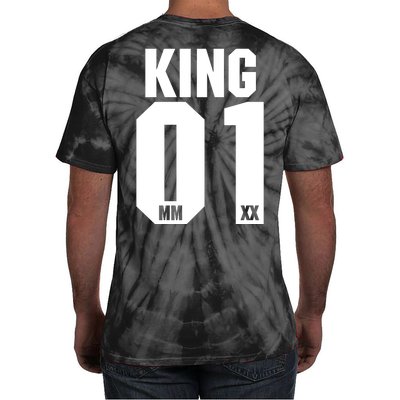 King & Queen 01 Family Matching Outfits King Dad Tie-Dye T-Shirt