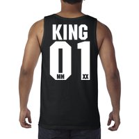 King & Queen 01 Family Matching Outfits King Dad Tank Top