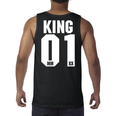 King & Queen 01 Family Matching Outfits King Dad Tank Top