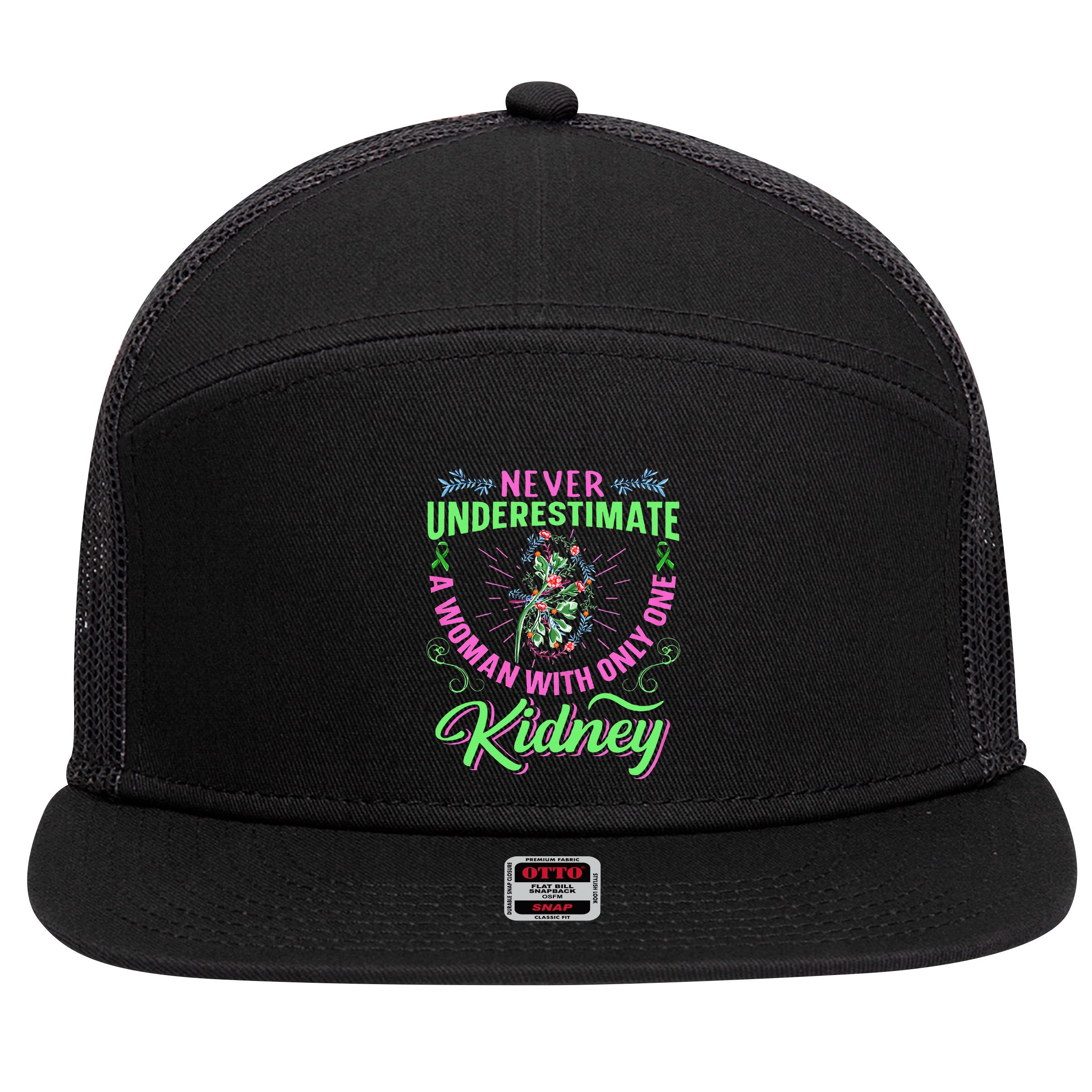 Kidney Quote For A Kidney Donor Lady 7 Panel Mesh Trucker Snapback Hat