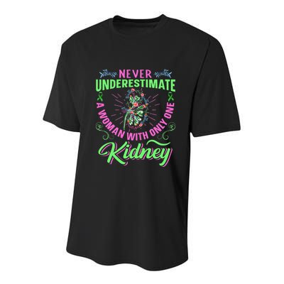 Kidney Quote For A Kidney Donor Lady Youth Performance Sprint T-Shirt