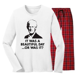 Keith Quotes It Was A Beautiful Day... Or Was It Women's Long Sleeve Flannel Pajama Set 