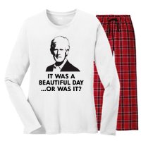 Keith Quotes It Was A Beautiful Day... Or Was It Women's Long Sleeve Flannel Pajama Set 