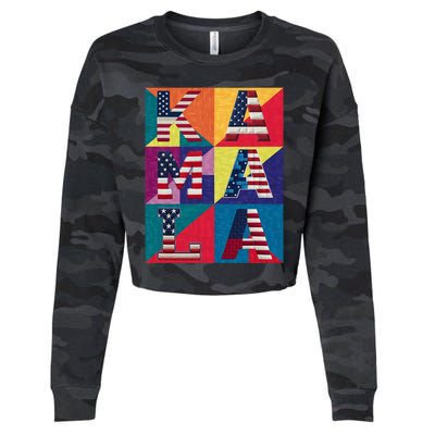 Kamala Quilt Cropped Pullover Crew