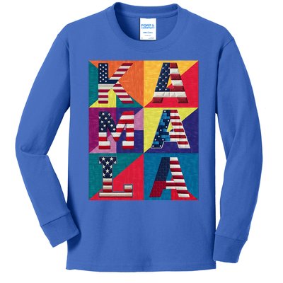 Kamala Quilt Kids Long Sleeve Shirt