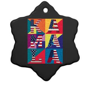 Kamala Quilt Ceramic Star Ornament