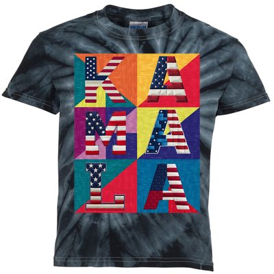 Kamala Quilt Kids Tie-Dye T-Shirt