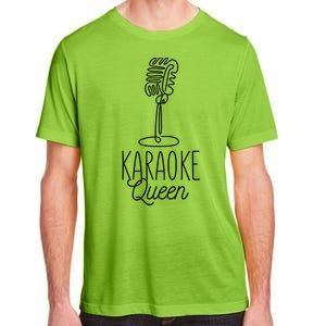 Karaoke Queen Microphone Musical Adult ChromaSoft Performance T-Shirt