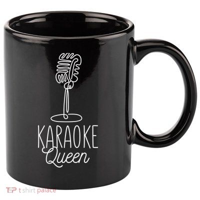 Karaoke Queen Microphone Musical 11oz C Handle Ceramic Mug