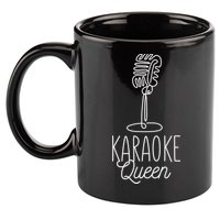 Karaoke Queen Microphone Musical 11oz C Handle Ceramic Mug
