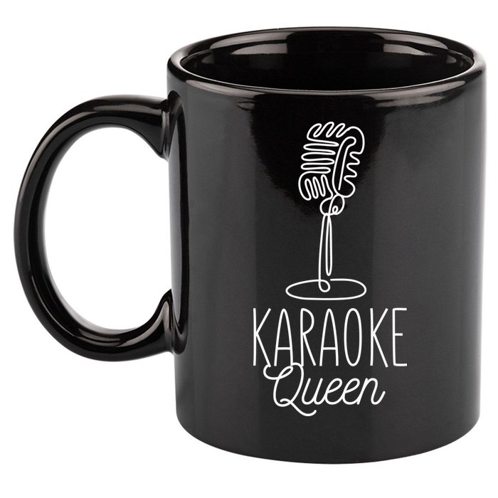 Karaoke Queen Microphone Musical 11oz C Handle Ceramic Mug