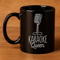 Karaoke Queen Microphone Musical 11oz C Handle Ceramic Mug