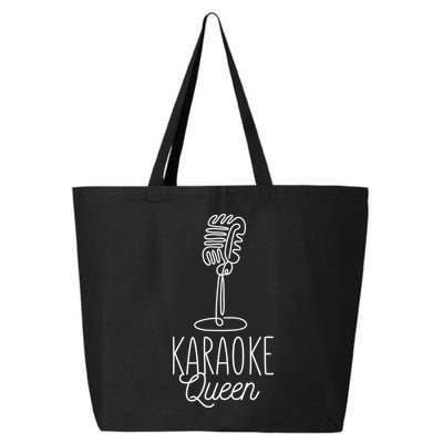 Karaoke Queen Microphone Musical 25L Jumbo Tote