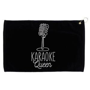 Karaoke Queen Microphone Musical Grommeted Golf Towel