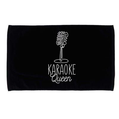 Karaoke Queen Microphone Musical Microfiber Hand Towel