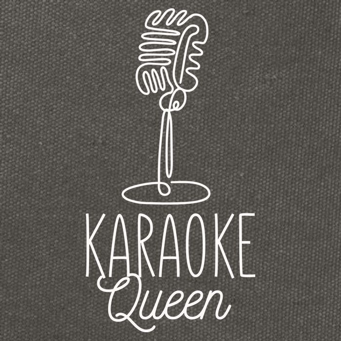 Karaoke Queen Microphone Musical Cotton Canvas Backpack