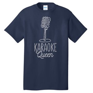 Karaoke Queen Microphone Musical Tall T-Shirt